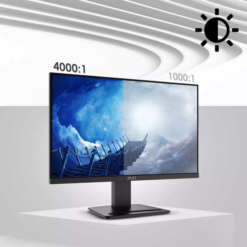 MSI Pro MP2412 datora monitors 60,5 cm (23,8 collas) 1920 x 1080 pikseļi Full HD LCD melns