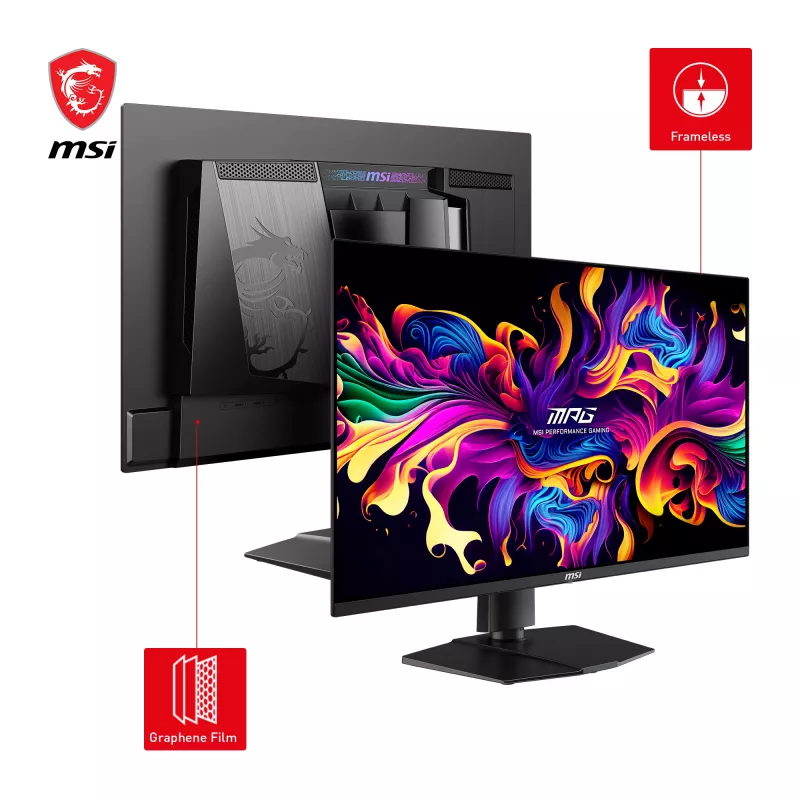 MSI MPG 271QRXDE QD-OLED datora monitors 67.3 cm (26.5 collas) 2560 x 1440 pikseļi Wide Quad HD melns