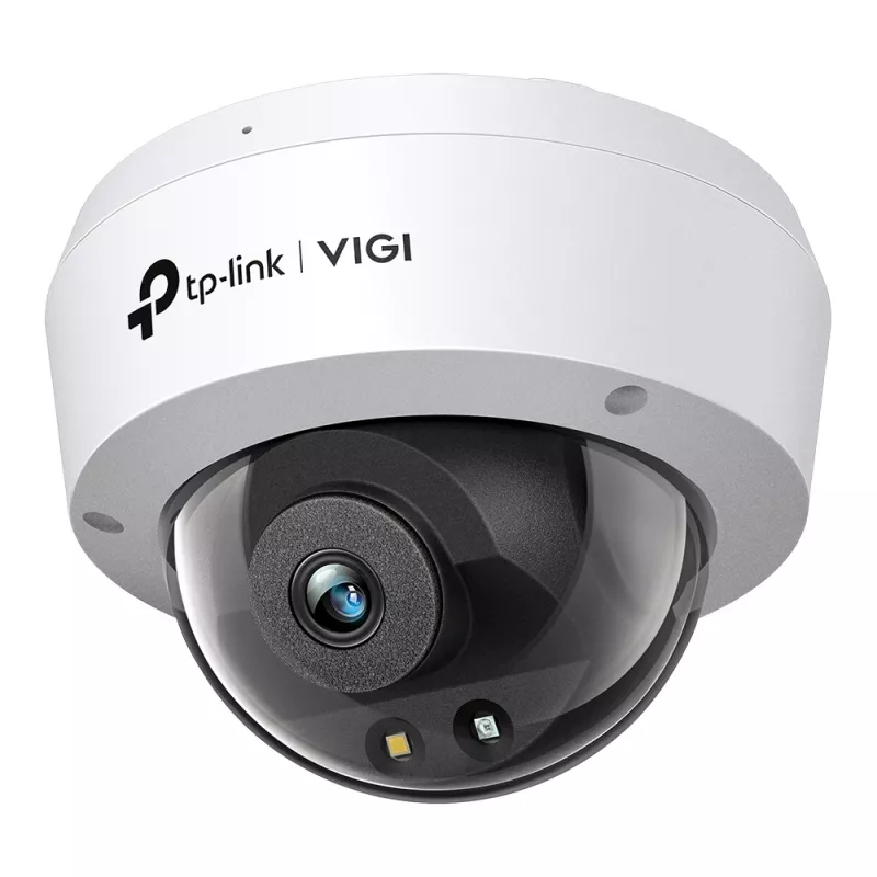 TP-Link VIGI 5MP Full-Color kupolveida tīkla kamera, IP drošības kamera, iekštelpām un ārā, vadu savienojums, 120 dB, CE, NTRA, VCCI, KC, BSMI, FCC, IC, uz griestiem