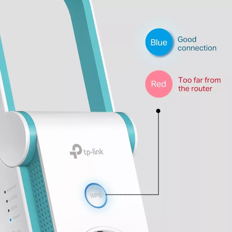 TP-Link RE365 tīkla paplašinātājs Tīkla retranslators Balts 10, 100 Mbit/s