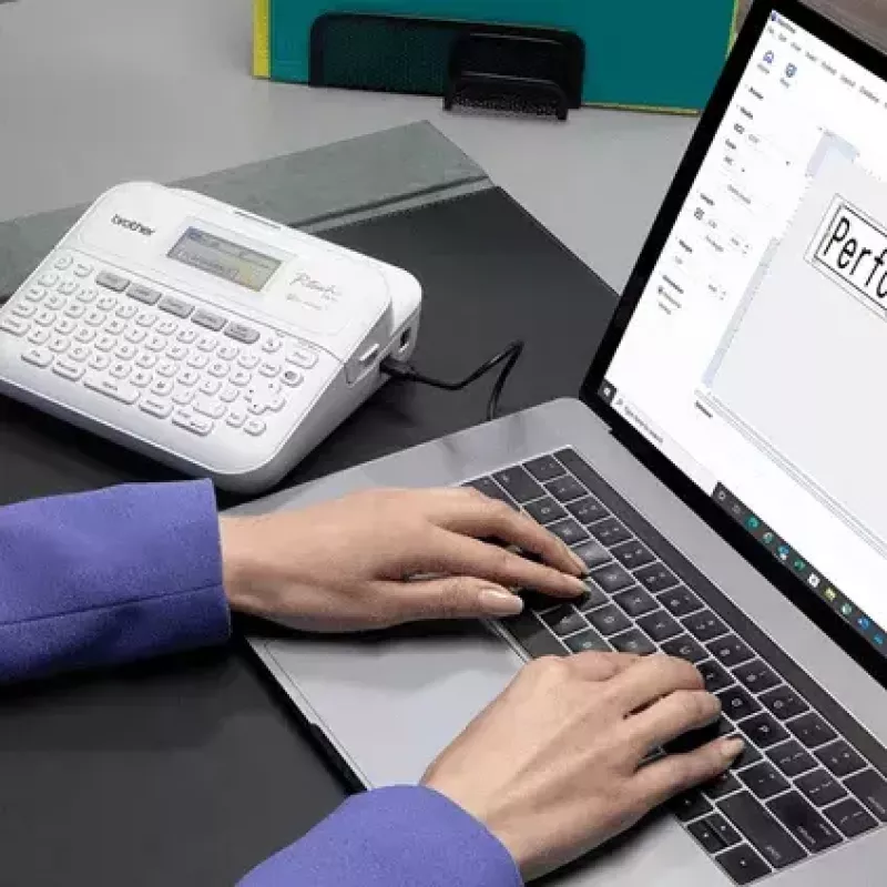 Brother PT-D410 etiķešu printeris Termiskā pārnese 180 x 180 DPI 20 mm/s Vadu TZe QWERTY