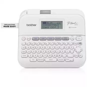 Brother PT-D410 etiķešu printeris Termiskā pārnese 180 x 180 DPI 20 mm/s Vadu TZe QWERTY