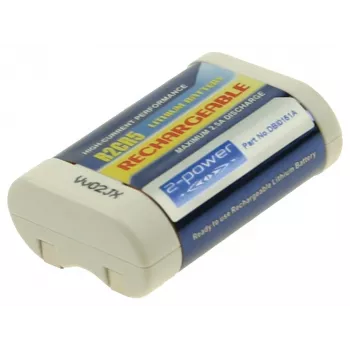 2-Power digitālās kameras akumulators 6V 500mAh, 500 mAh, 6 V, litija jonu (Li-Ion)