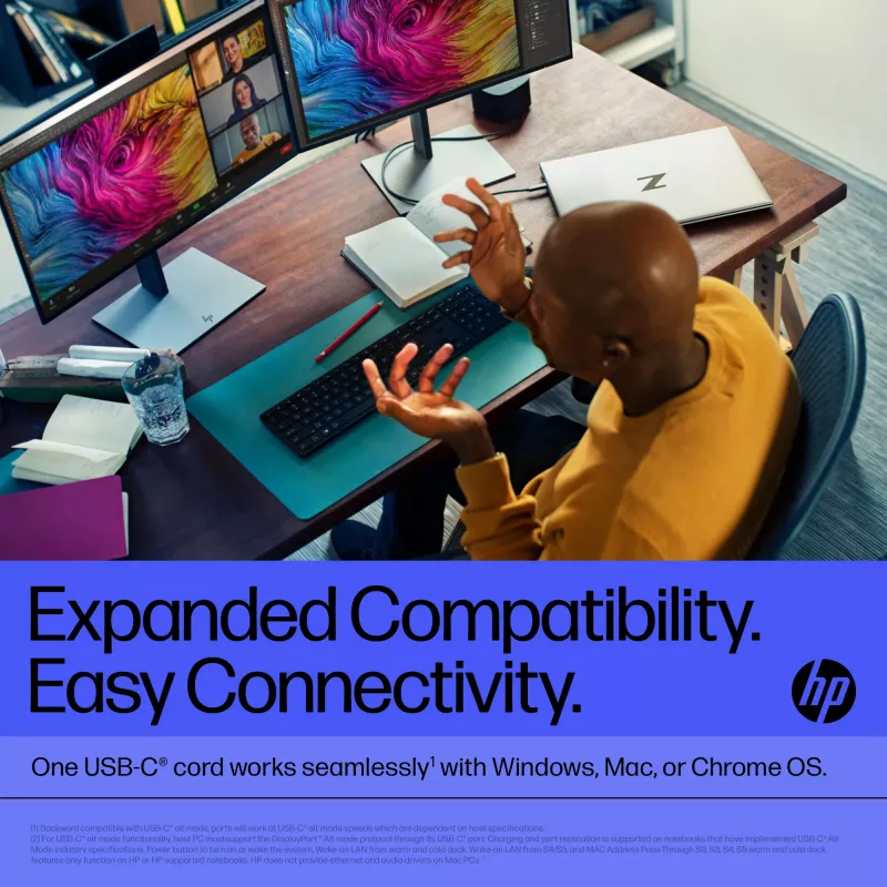 HP Thunderbolt dokstacija 120W G4, Kensington, Ķīna, Taizeme, Taivāna, Biznesa, Windows 10, Windows 11, MacOS, 98 mm