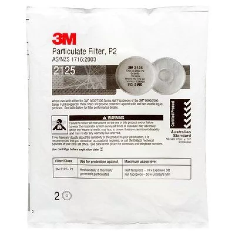 3M 2125 Daļiņu filtrs, 2 gab.