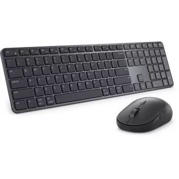 DELL Pro 7 plāns KM726 tastatūra Pele iekļauta Mājai/Birojam RF Wireless + Bluetooth QWERTZ Vācu Melna