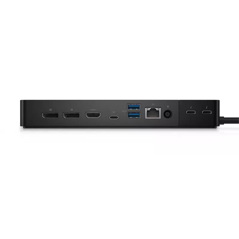 DELL Thunderbolt™ dokstacija – WD22TB4, dokstacija, Thunderbolt, 10,100,1000 Mbit/s, melna, 5120 x 2880 pikseļi, līdzstrāva
