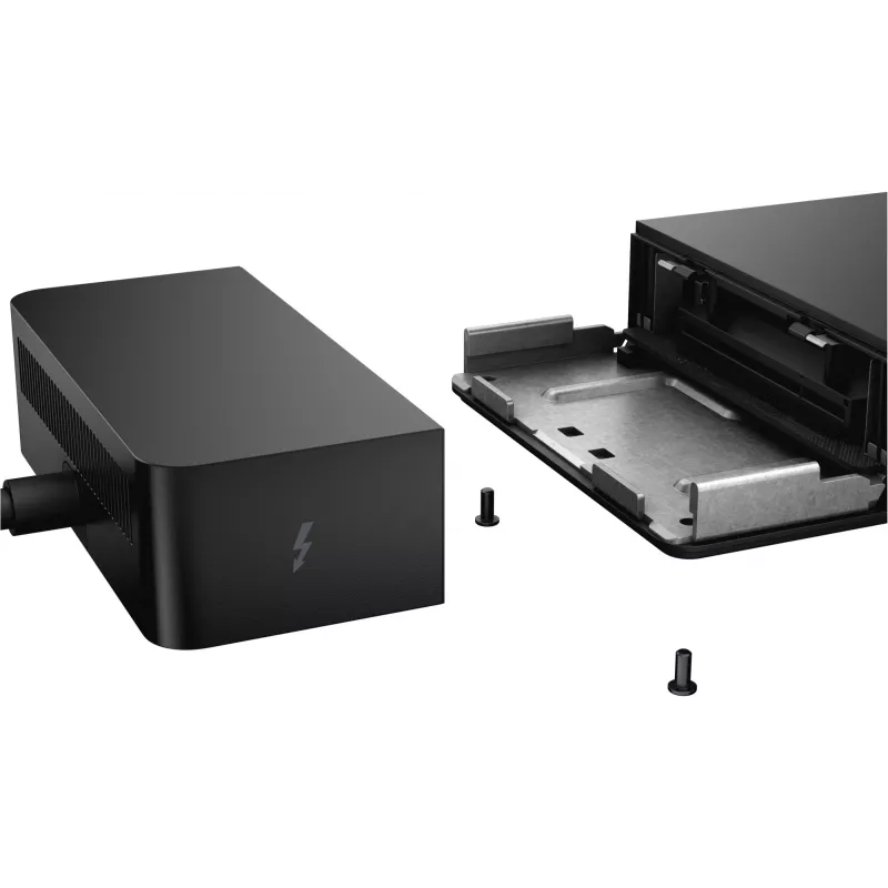 DELL Thunderbolt™ dokstacija – WD22TB4, dokstacija, Thunderbolt, 10,100,1000 Mbit/s, melna, 5120 x 2880 pikseļi, līdzstrāva