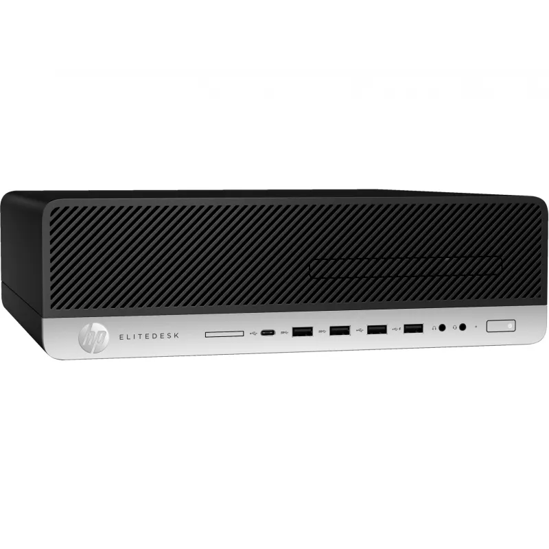 T1A HP EliteDesk 800 G5 Atjaunots Intel® Core™ i5 i5-9500 16 GB DDR4-SDRAM 512 GB SSD Windows 11 Pro SFF PC Melns, Sudrabains