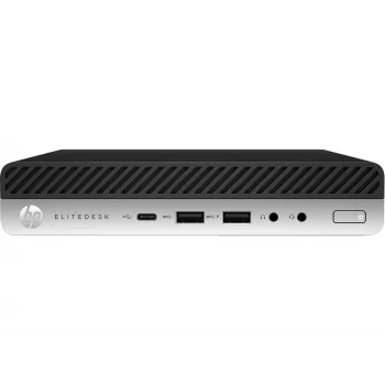 T1A HP EliteDesk 800 G5 Atjaunots Intel® Core™ i5 i5-9500 8 GB DDR4-SDRAM 256 GB SSD Windows 11 Pro Mini PC Melns, Sudrabains