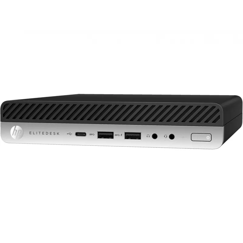 T1A HP EliteDesk 800 G5 Atjaunots Intel® Core™ i5 i5-9500 8 GB DDR4-SDRAM 256 GB SSD Windows 11 Pro Mini PC Melns, Sudrabains