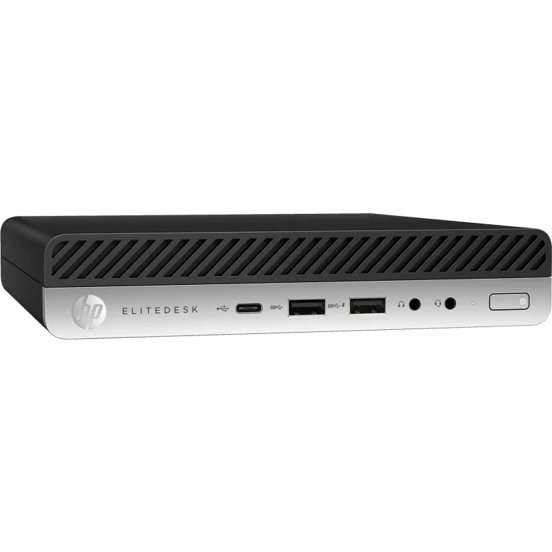 T1A HP EliteDesk 800 G5 Atjaunots Intel® Core™ i5 i5-9500 8 GB DDR4-SDRAM 256 GB SSD Windows 11 Pro Mini PC Melns, Sudrabains