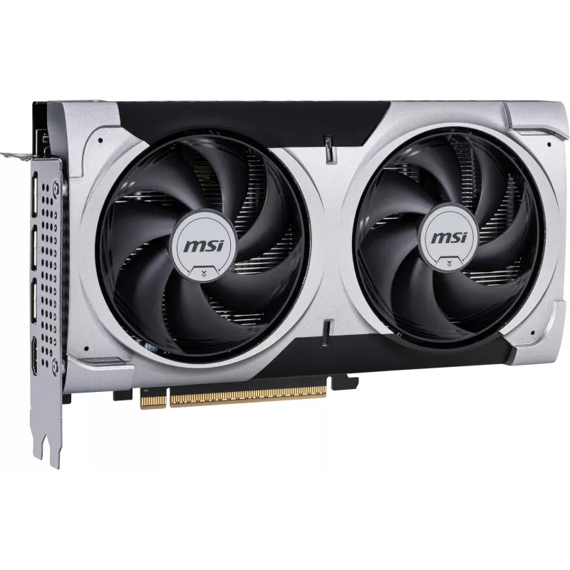 Grafikas karte MSI GeForce RTX 5060 Ti 16 GB GDDR7, PCIe 5.0, 128-bit, 2602 MHz pastiprinājums, 180 W, 2 ventilatori