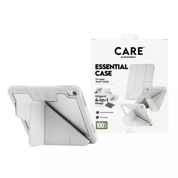 Aizsargapvalks PanzerGlass CARE Essential iPad 11 collām (2025–2026) gaiši pelēks, modelis CR43626