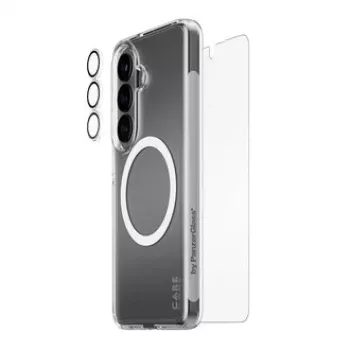 Ekrāna aizsargs PanzerGlass CARE 3-in-1 priekš Samsung Galaxy S (2026) – PanzerGlass