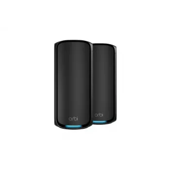 NETGEAR Orbi 970 Series Quad-Band WiFi 7, 2-Pack Quad-band (2.4 GHz / 5 GHz-1 / 5 GHz-2 / 6 GHz) Wi-Fi 6 (802.11ax) Melns 3 Iekšējā