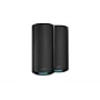 NETGEAR Orbi 970 Series Quad-Band WiFi 7, 2-Pack Quad-band (2.4 GHz / 5 GHz-1 / 5 GHz-2 / 6 GHz) Wi-Fi 6 (802.11ax) Melns 3 Iekšējā