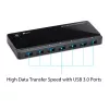 TP-Link UH720 USB 3.2 Gen 1 (3.1 Gen 1) Micro-B 5000 Mbit/s Melns