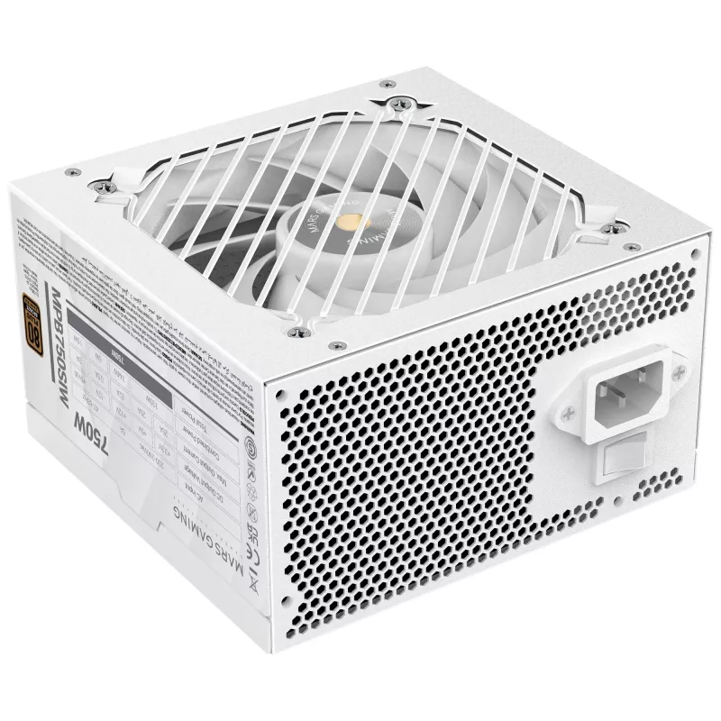 Mars Gaming MPB750SIW barošanas bloks 750 W 24-pin ATX ATX Balts