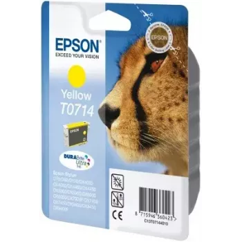 Epson Cheetah vienas paciņas dzeltenais T0714 DURABrite Ultra Ink