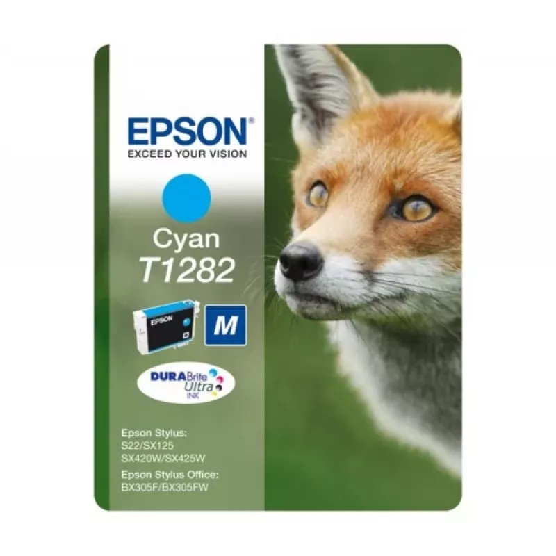 Epson Fox Singlepack ciāna T1282 DURABrite Ultra tinte, ciāna, 1 gab.