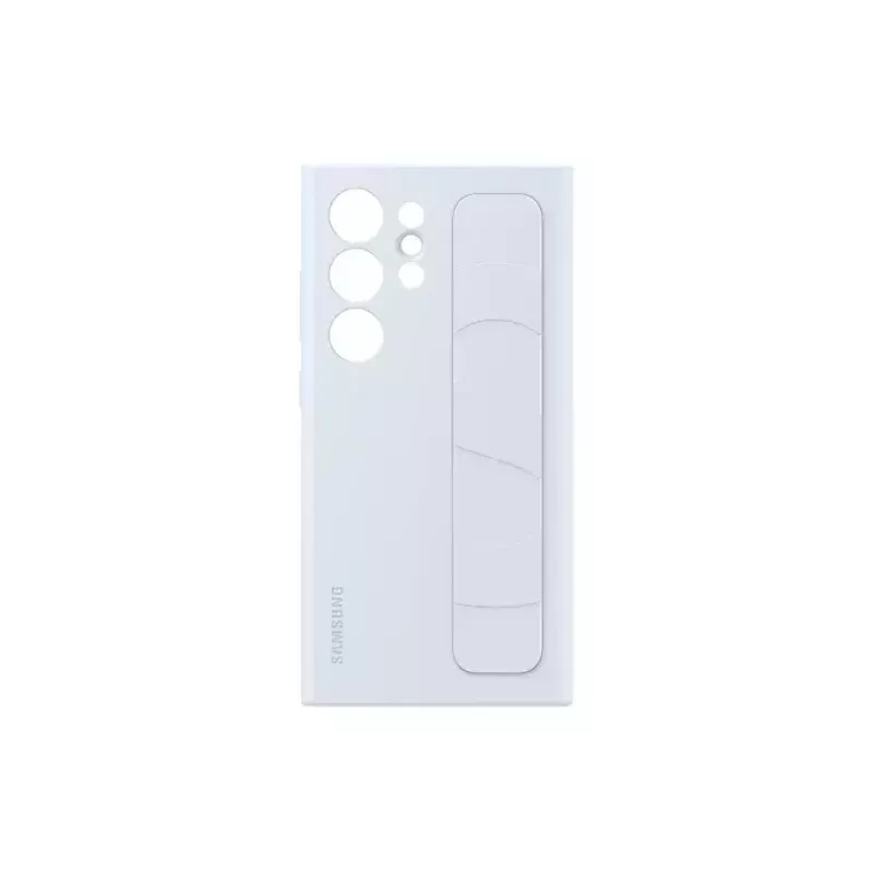 Stāvpozīcijas satvēriena silikona maciņš Samsung Galaxy S24 Ultra – gaiši zils, piemērots 6,8 collām
