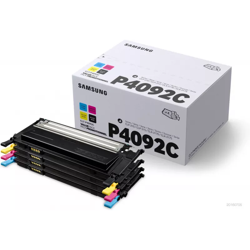 Samsung CLT-P4092C 4-pack melnais/ciāna/fuksīna/dzeltenais tonera kārtridži