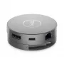 DELL Pro 7-in-1 USB-C ceļojumu centrmezgls - DA310, vadu, USB 3.2 Gen 2 (3.1 Gen 2) Type-C, 10,100,1000 Mbit/s, sudraba, 3840 x 2160 pikseļi, 1920 x 1080 pikseļi