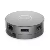 DELL Pro 7-in-1 USB-C ceļojumu centrmezgls - DA310, vadu, USB 3.2 Gen 2 (3.1 Gen 2) Type-C, 10,100,1000 Mbit/s, sudraba, 3840 x 2160 pikseļi, 1920 x 1080 pikseļi