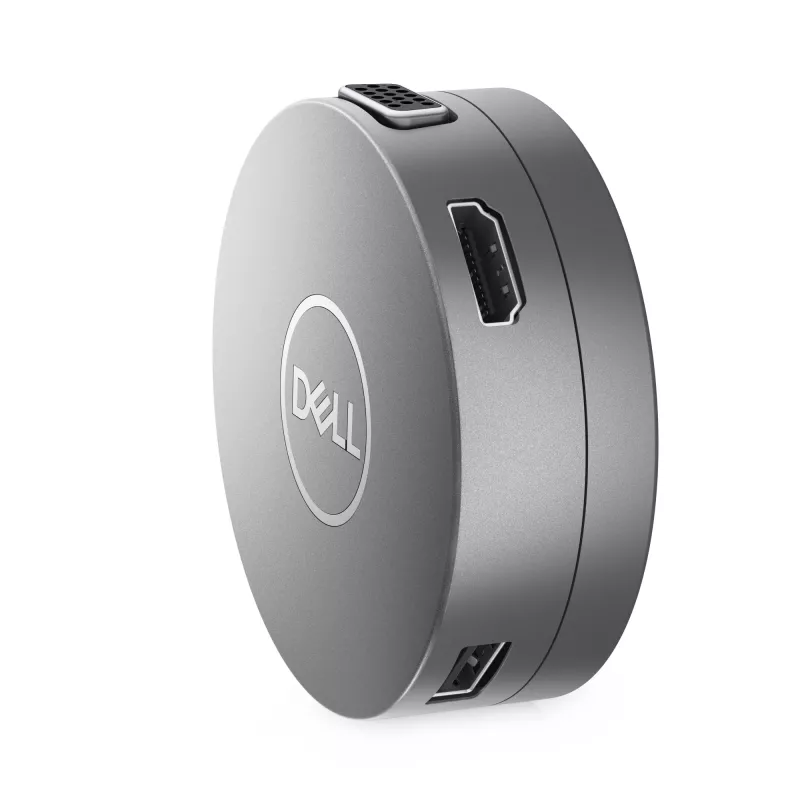 DELL Pro 7-in-1 USB-C ceļojumu centrmezgls - DA310, vadu, USB 3.2 Gen 2 (3.1 Gen 2) Type-C, 10,100,1000 Mbit/s, sudraba, 3840 x 2160 pikseļi, 1920 x 1080 pikseļi