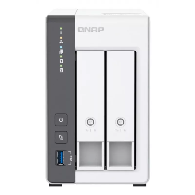 QNAP TS-216G NAS/glabāšanas serveris Tornis Cortex-A Cortex-A55 4 GB HDD Balts