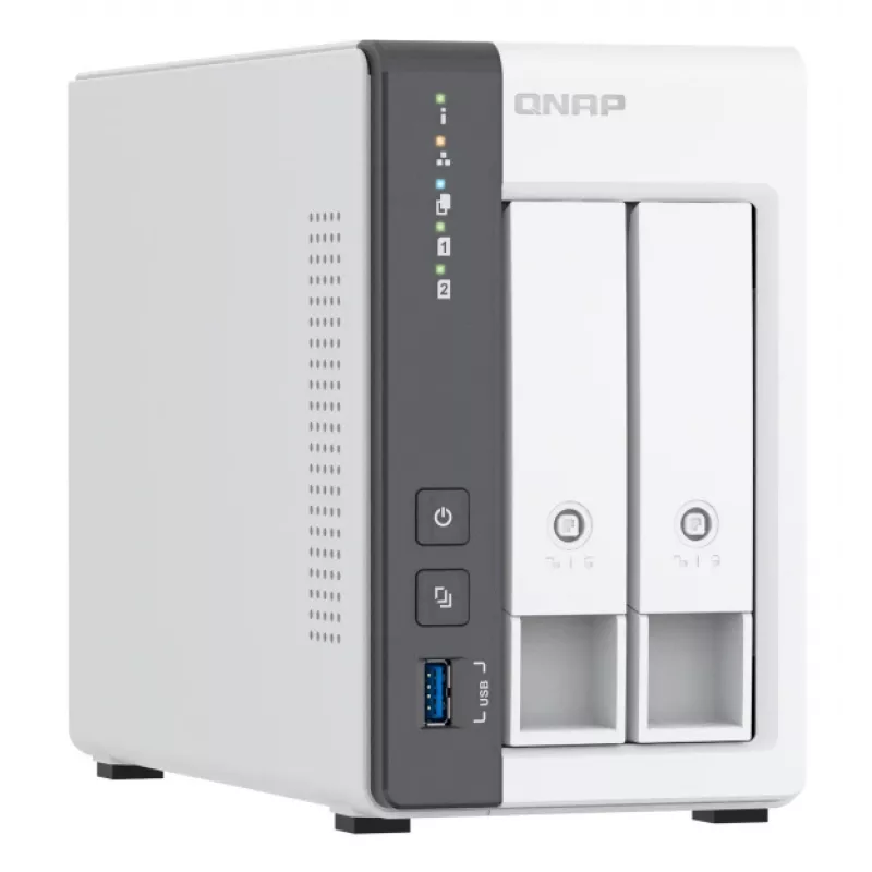 QNAP TS-216G NAS/glabāšanas serveris Tornis Cortex-A Cortex-A55 4 GB HDD Balts