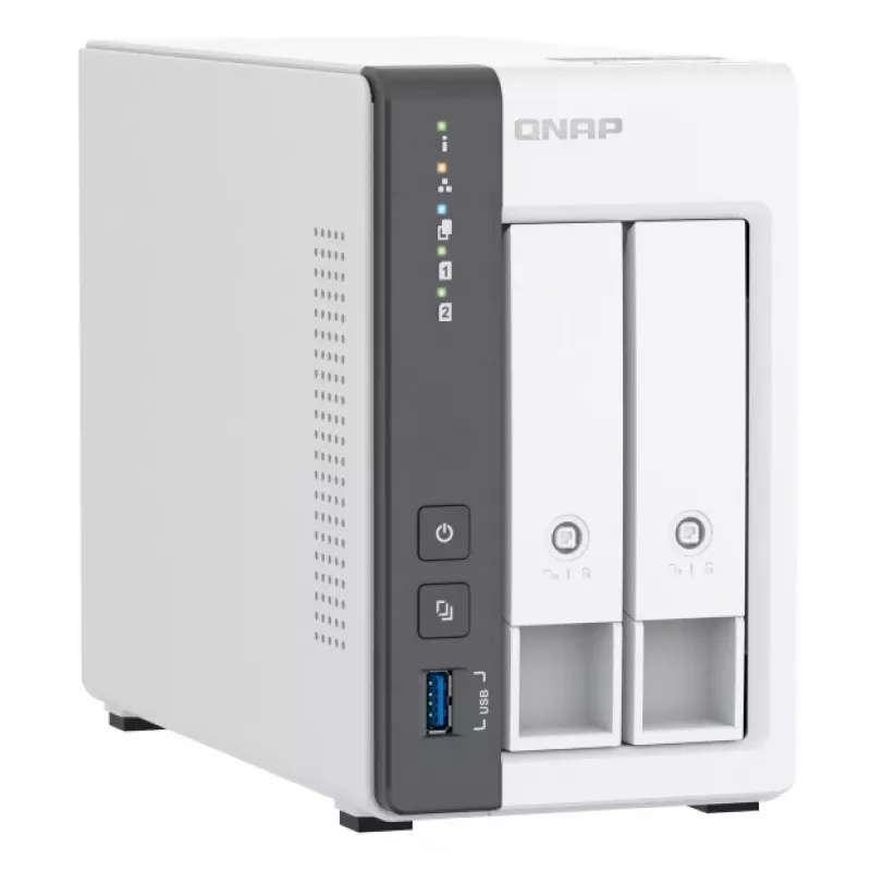QNAP TS-216G NAS/glabāšanas serveris Tornis Cortex-A Cortex-A55 4 GB HDD Balts