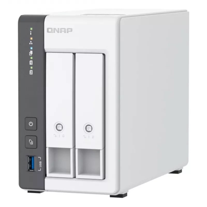 QNAP TS-216G NAS/glabāšanas serveris Tornis Cortex-A Cortex-A55 4 GB HDD Balts