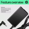 HP 65 W viedais maiņstrāvas adapteris, saderīgs ar HP ProBook 440 G6 piezīmjdatoru; HP ProBook 450 G6 piezīmjdatoru; HP ProBook x360 11..., Biznesa klase, 5–35 °C, -20–85 °C, CCC, CE, BSMI, 47 mm