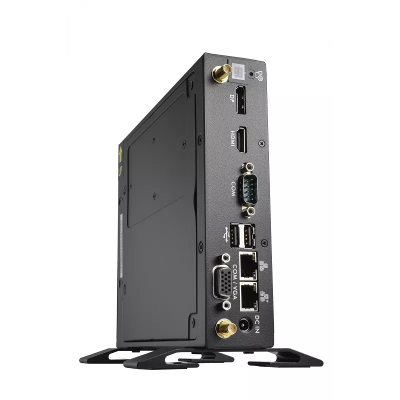 Shuttle XPC plāns Barebone DS50U, Intel Celeron 7305, 2x LAN (1x 2.5Gbit ,1x 1Gbit), 1xCOM,1xHDMI,1xDP, 1x VGA, bez ventilatora, pastāvīga darbība 24/7
