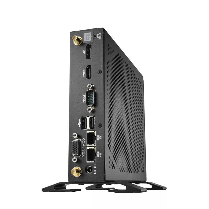 Shuttle XPC plāns Barebone DS50U, Intel Celeron 7305, 2x LAN (1x 2.5Gbit ,1x 1Gbit), 1xCOM,1xHDMI,1xDP, 1x VGA, bez ventilatora, pastāvīga darbība 24/7