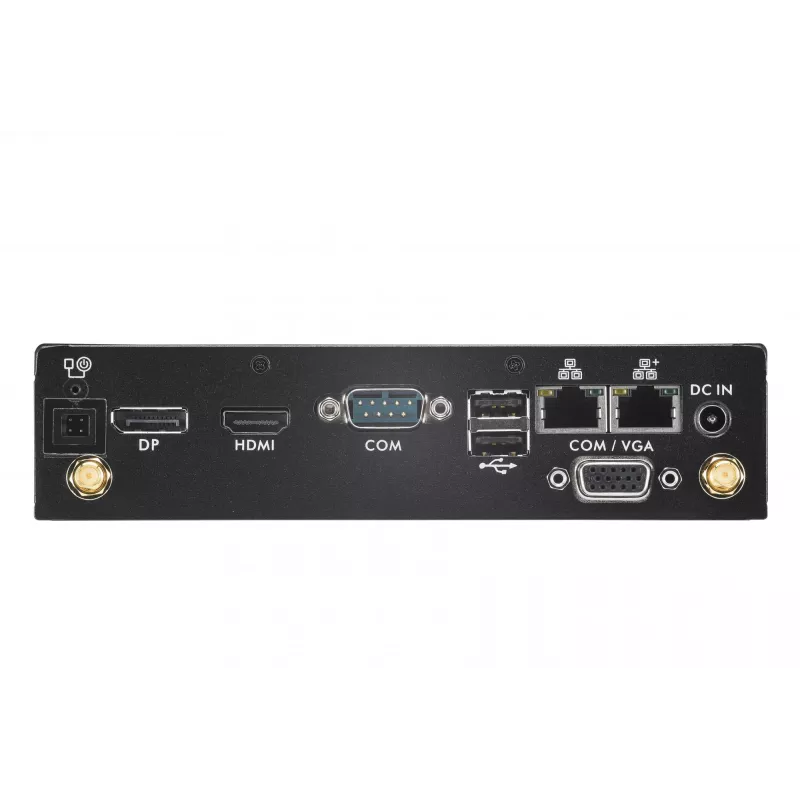 Shuttle XPC plāns Barebone DS50U, Intel Celeron 7305, 2x LAN (1x 2.5Gbit ,1x 1Gbit), 1xCOM,1xHDMI,1xDP, 1x VGA, bez ventilatora, pastāvīga darbība 24/7