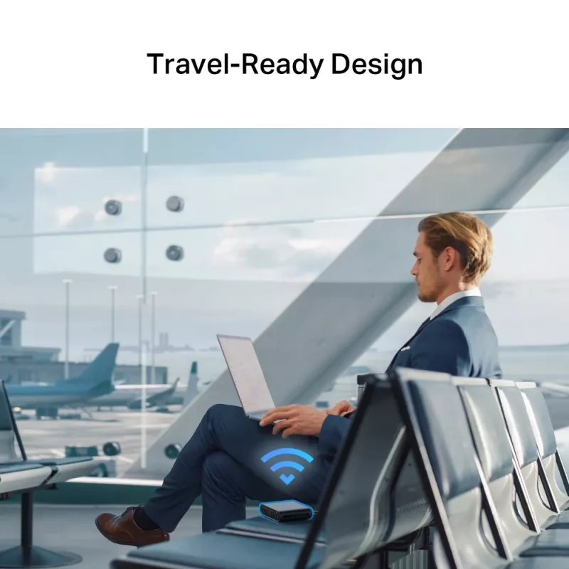 TP-Link AX1500 Wi-Fi 6 ceļojumu maršrutētājs, Wi-Fi 6 (802.11ax), divu joslu (2,4 GHz / 5 GHz), Ethernet LAN, melns, pārnēsājams maršrutētājs
