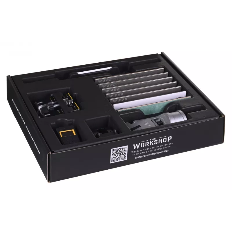 Nažu asināmais Work Sharp Professional Precision Adjust 09DX068 — caurvilkšanas, regulējams leņķis, melns, neilona korpuss