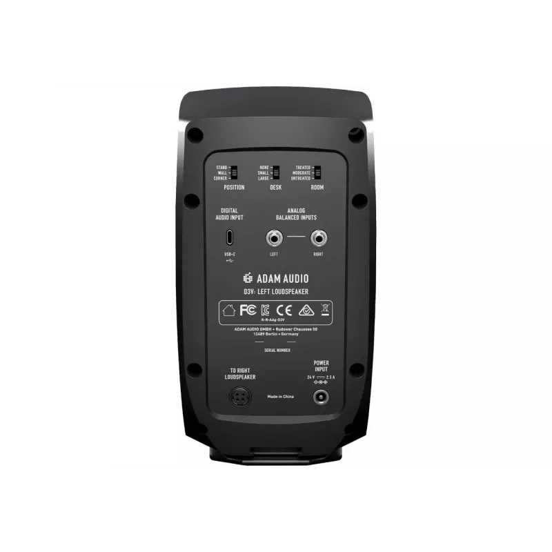 Adam Audio D3V Melns - studijas monitoru pāris