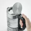 Elektriskā tējkanna SEVERIN WK3458, 0,5 L, 1100 W, stikls un nerūsējošais tērauds, 5 temperatūras iestatījumi, bezvada
