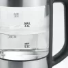 Elektriskā tējkanna SEVERIN WK3458, 0,5 L, 1100 W, stikls un nerūsējošais tērauds, 5 temperatūras iestatījumi, bezvada
