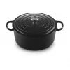Le Creuset Signature Round Dutch Oven 8.1L Melns 30cm