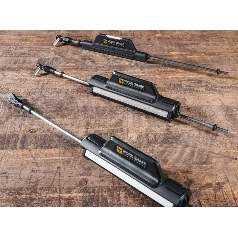 Caurvelkamais nažu asināmais Work Sharp Precision Adjust Elite 09DX066 — regulējams leņķis, dimanta akmeņi, ādas apdare, neilona korpuss
