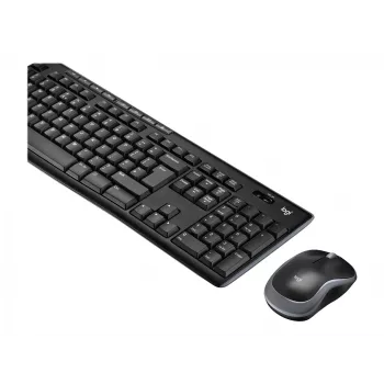 Logitech MK270 - Standarta - Bezvadu - RF bezvadu - Melns - Pele iekļauta
