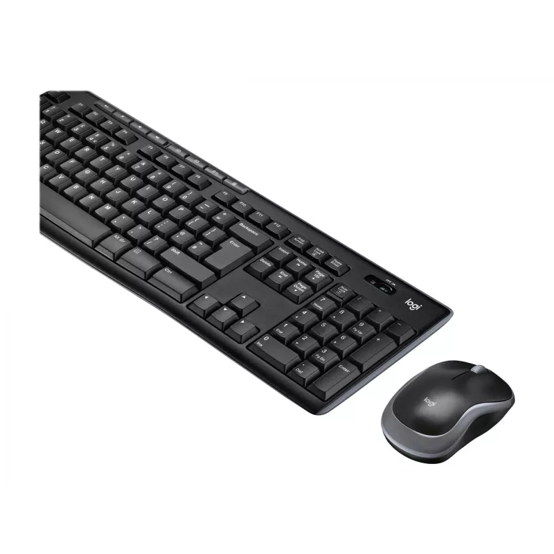 Logitech MK270 - Standarta - Bezvadu - RF bezvadu - Melns - Pele iekļauta