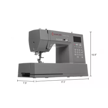Singer HD6805C Heavy Duty datorizēta šujmašīna, 586 šuves, 9 pogcaurumi, pelēka
