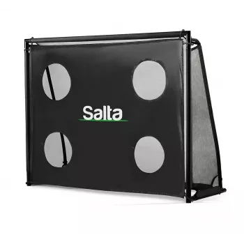 Brīvi stāvoši futbola vārti Salta 5125 bērniem melni 220x80x170 cm