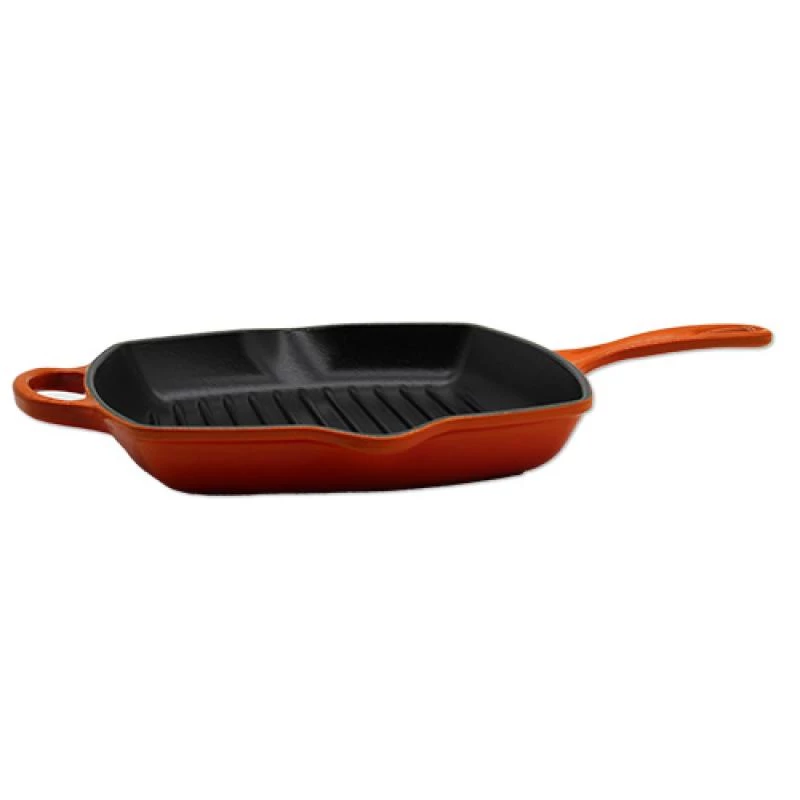 Le Creuset Signature kvadrātveida grila panna 26 cm, krāsns sarkana (20183260900422)